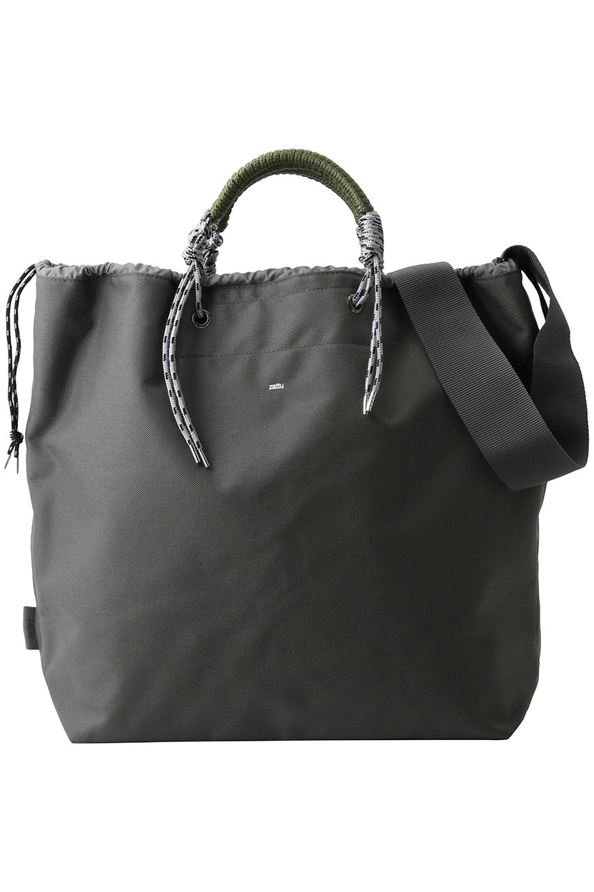 zattu TERP ナイロン2wayトートバッグ (グレーカーキ, F) ザッツ ELLE SHOP zattu TERP ナイロン2wayトートバッグ (グレーカーキ, F) ザッツ ELLE SHOP