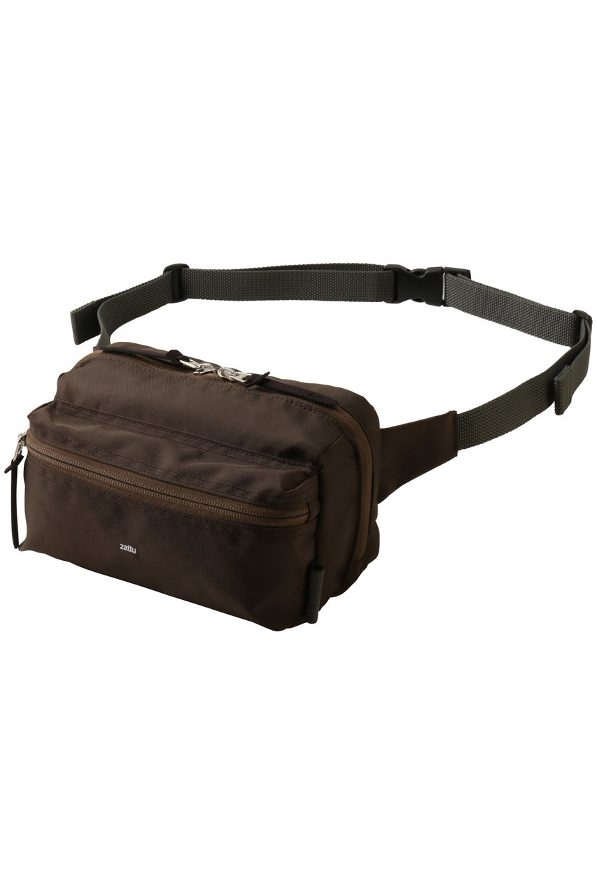 ザッツ/zattuのPONTE-LQ ナイロンウエストポーチ(ダークブラウン/ZU-261-0128)