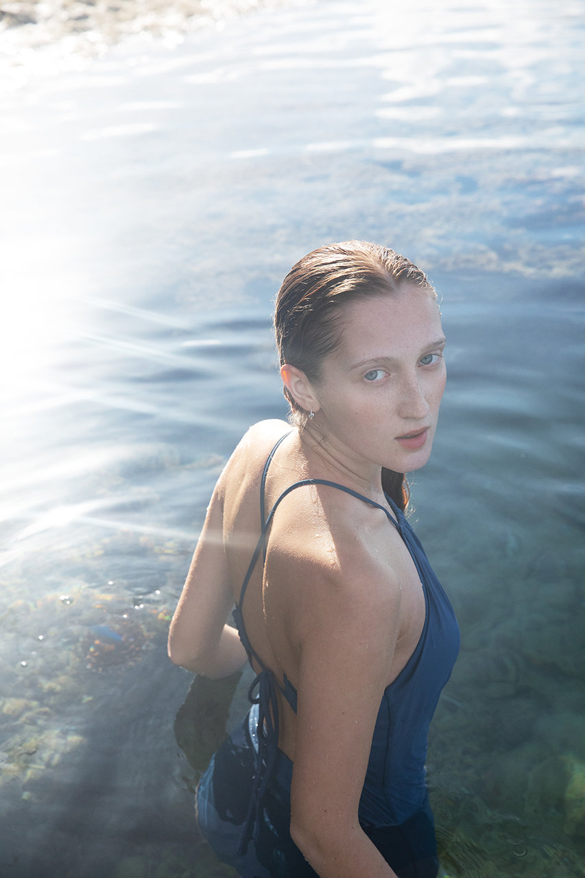 Speedo(スピード)|ステイフィットクロスノットスーツ/ブルー Speedo(スピード)|ステイフィットクロスノットスーツ/ブルー