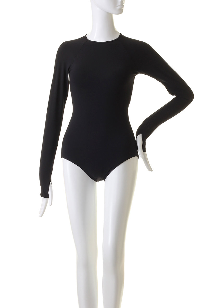 新品未使用 S/M ロングスリーブボディスーツ ブラック系 Amazon.co.jp: 女性用Vネックボディスーツ,レディースロング