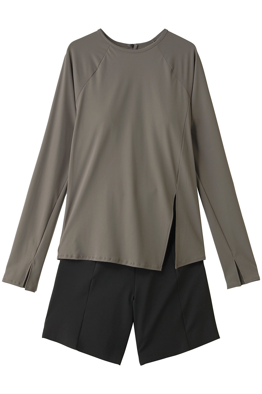 スピード/Speedoのロングスリーブセパレーツ(フラッグストーン×カカオ/SFW22430)