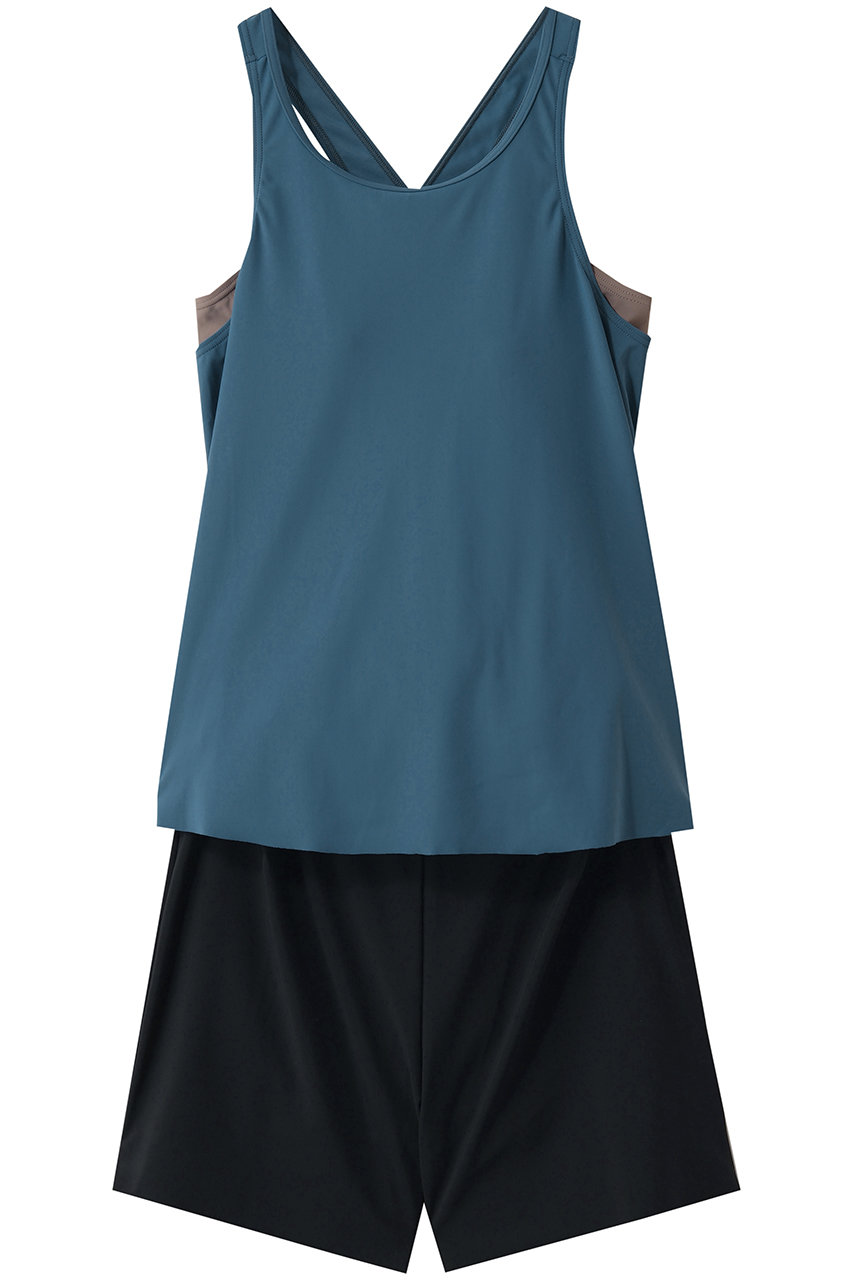 スピード/Speedoのステイフィット フレアセパレーツ(ブルーニュイ×ブラック/SFW22333)