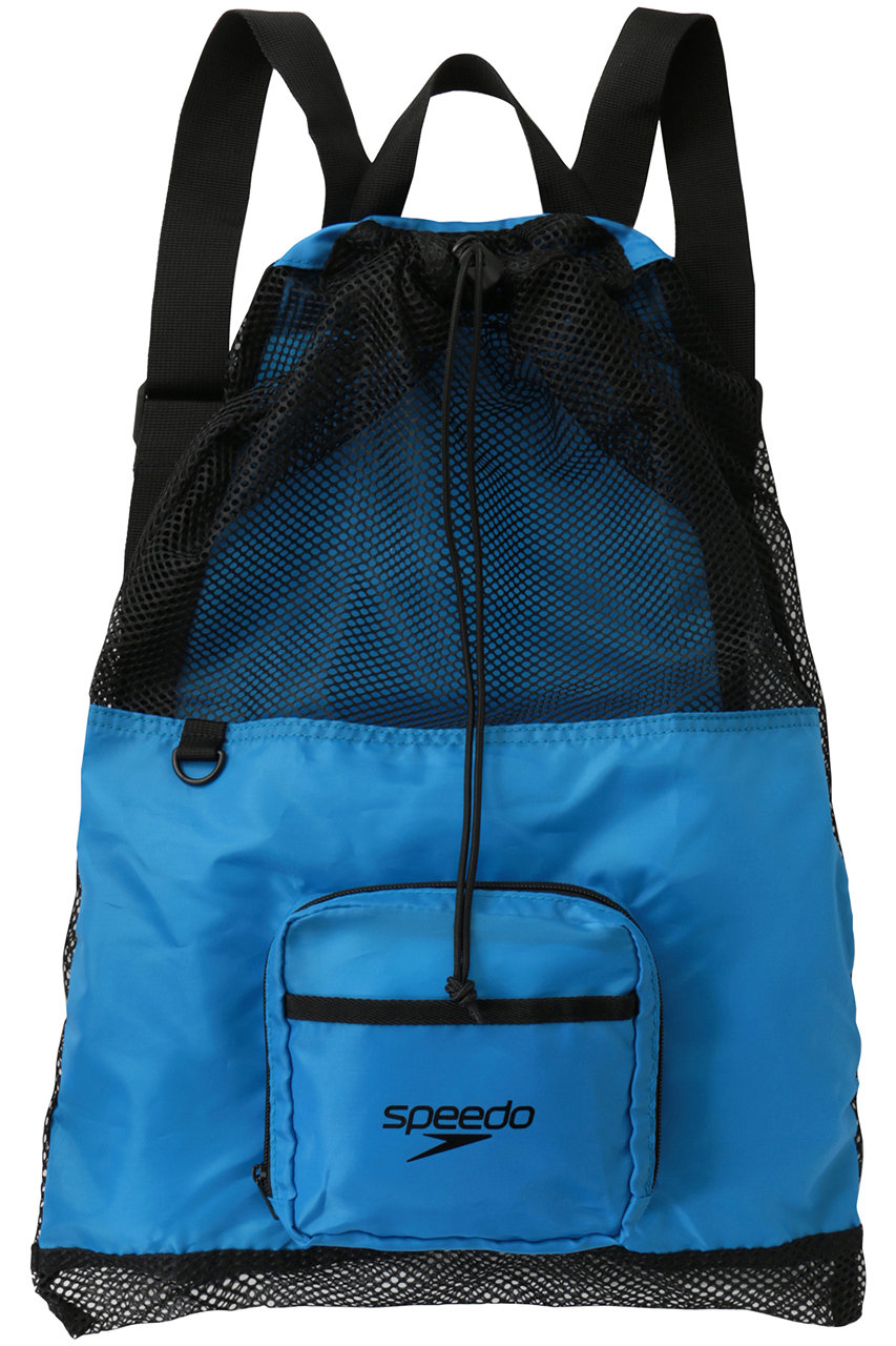 スピード/Speedoの【UNISEX】ポケッタブルメッシュバッグ(ブルーニュイ×ブラック/SE22502)