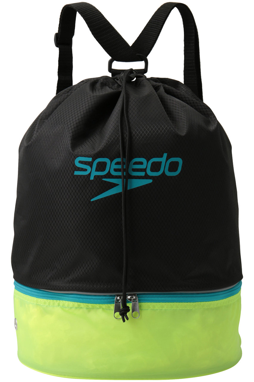 スピード/Speedoの【UNISEX】スイムバッグ(フラッシュイエロー×ターコイズ/SE22603)