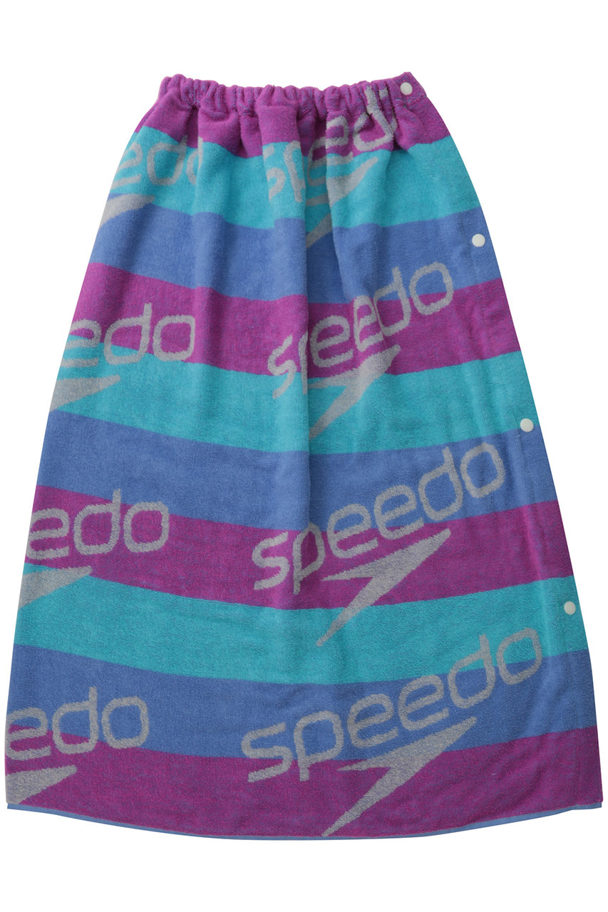 スピード/Speedoの【UNISEX】スタックボーダーラップタオル(パープル/SE62602)