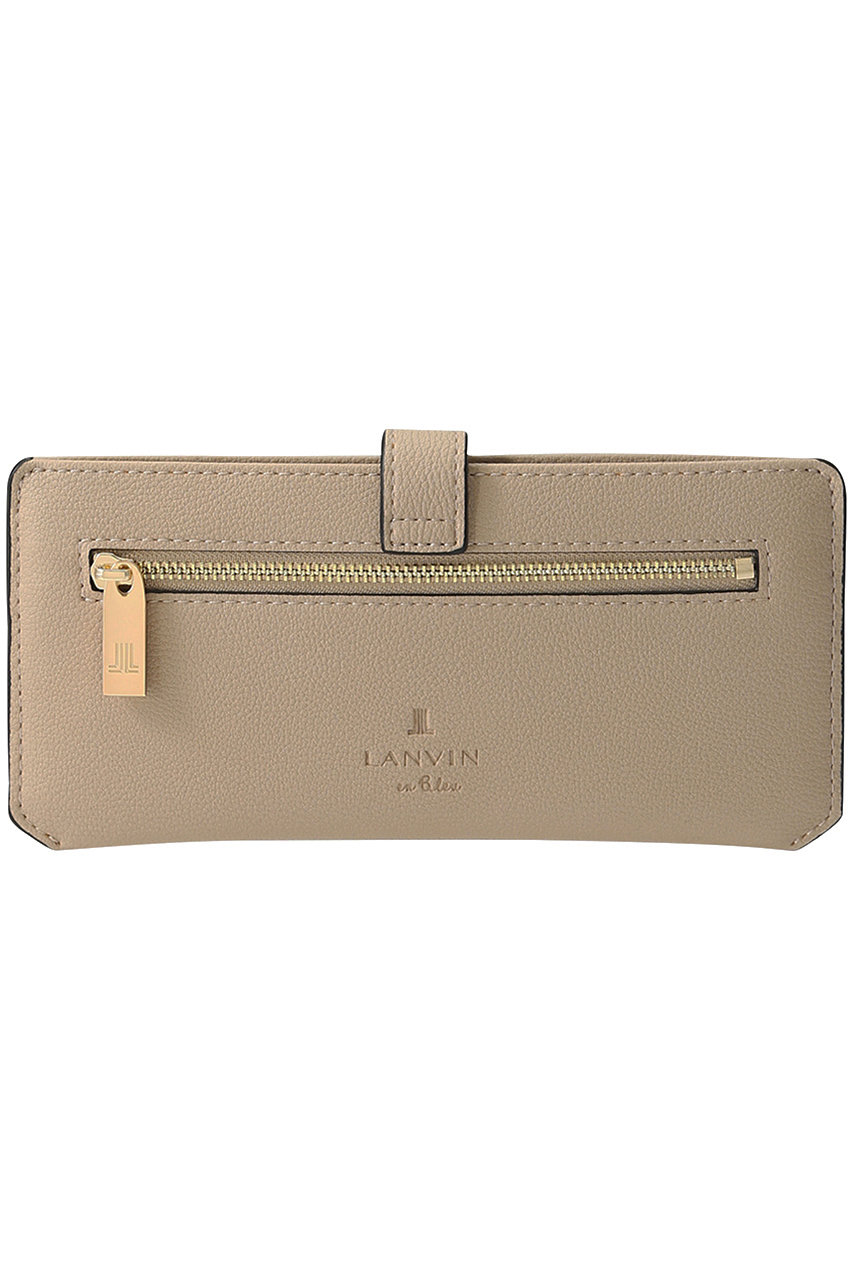 Lanvin En Bleu ランバン オン ブルー レザー調長財布 シルバー の通販 Elleshop エル ショップ