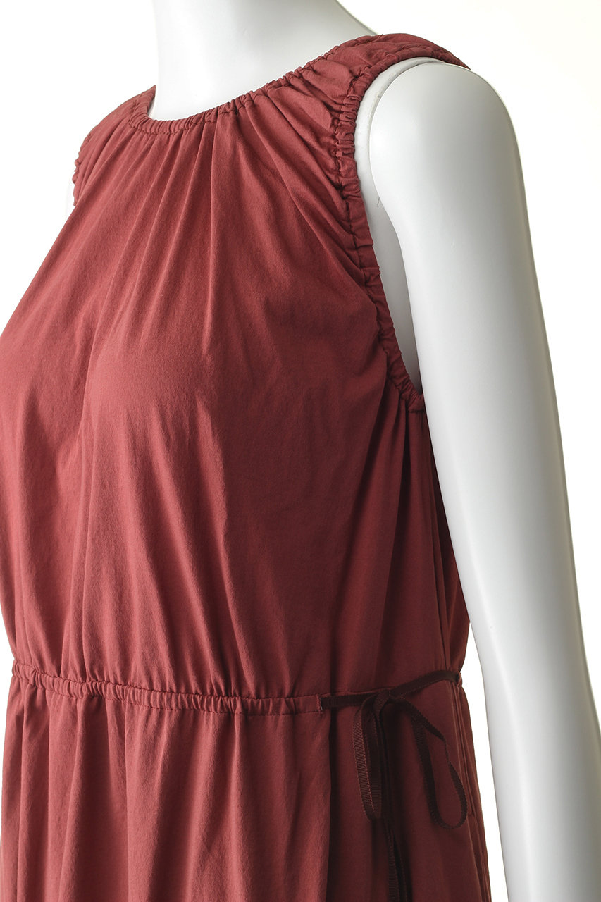 Lanvin En Bleu ランバン オン ブルー ギャザーカットワンピース ピンクレッド の通販 Elleshop エル ショップ