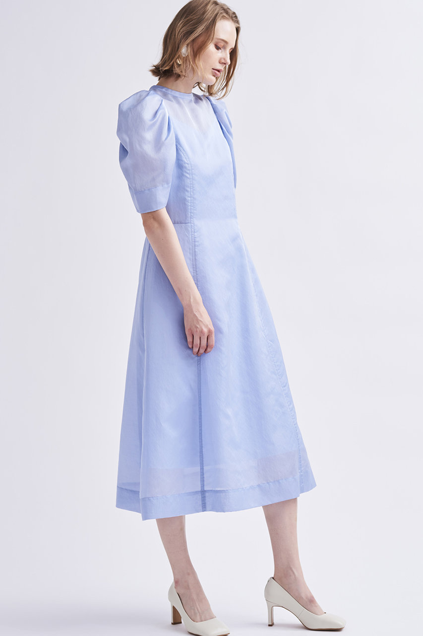 Lanvin En Bleu ランバン オン ブルー タックスリーブワンピース サックス の通販 Elleshop エル ショップ