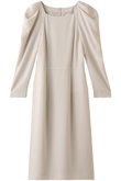 タックショルダーロングスリーブワンピース