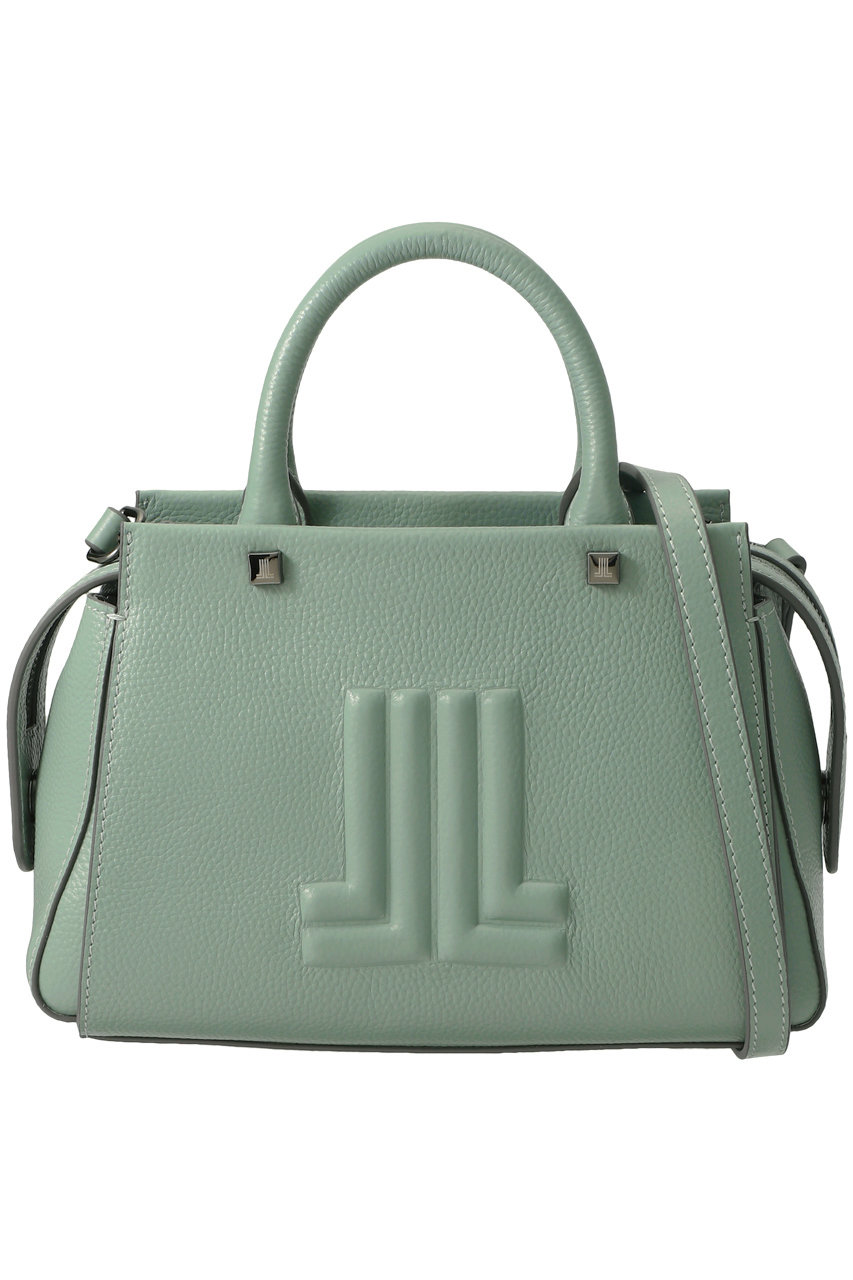 ＜ELLE SHOP＞ LANVIN en Bleu JLレザーミニトートBAG (グリーン F) ランバン オン ブルー ELLE SHOP