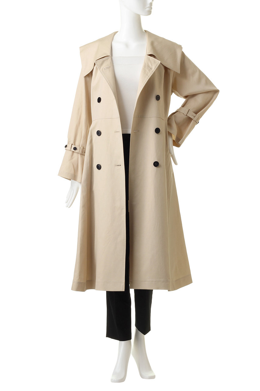 Lanvin En Bleu ランバン オン ブルー セーラーカラートレンチコート ネイビー の通販 Elleshop エル ショップ