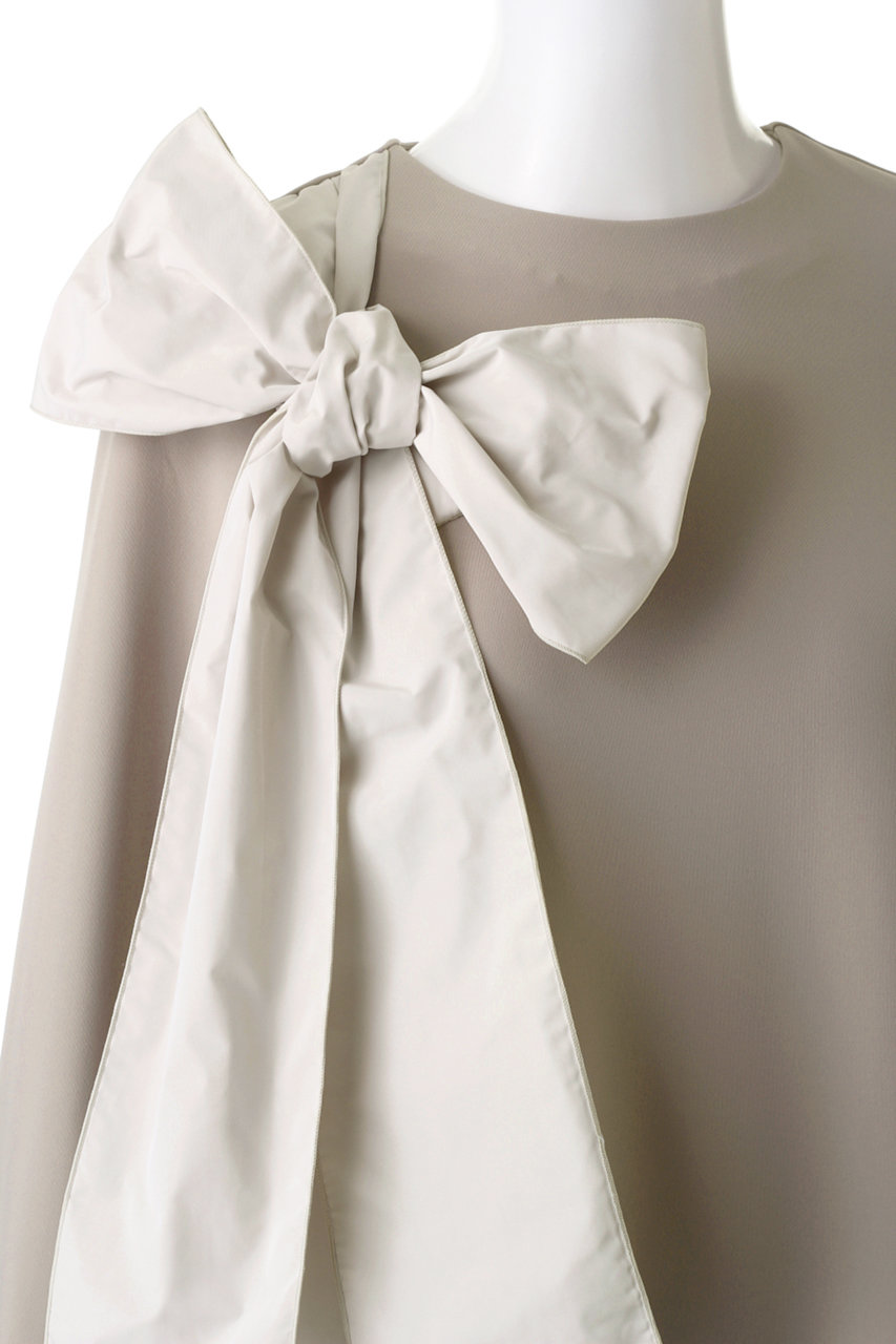 Lanvin En Bleu ランバン オン ブルー フロントリボンカットソーワンピース ネイビー の通販 Elleshop エル ショップ