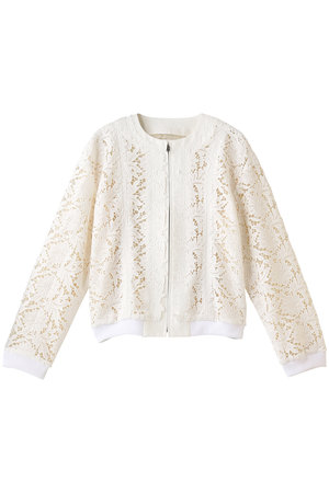 ケミカルレースブルゾン