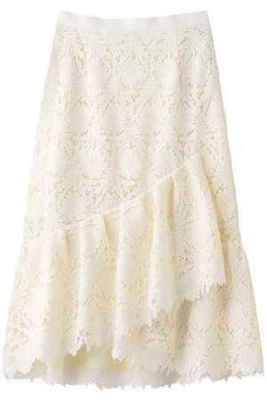 ケミカルレースティアードスカート