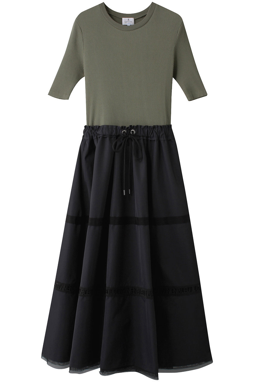 Lanvin En Bleu ランバン オン ブルー 予約販売 ロゴテープコンビワンピース グリーン の通販 Elleshop エル ショップ Lanvin En Bleu ランバン オン ブルー 予約販売 ロゴテープコンビワンピース グリーン の通販 Elleshop エル ショップ