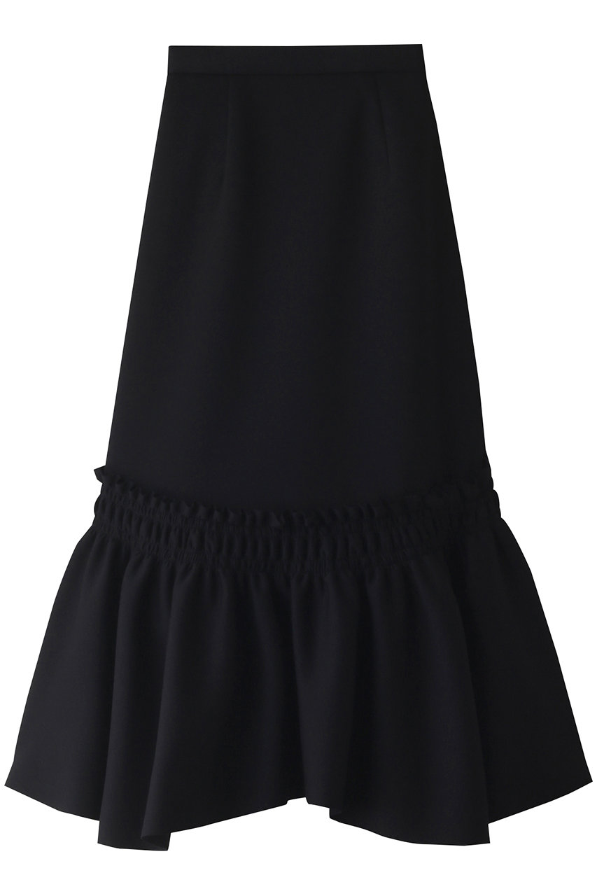 LANVIN en Bleu ダンボールペプラムヘムスカート (ブラック, 36) ランバン オン ブルー ELLE SHOP LANVIN en Bleu ダンボールペプラムヘムスカート (ブラック, 36) ランバン オン ブルー ELLE SHOP