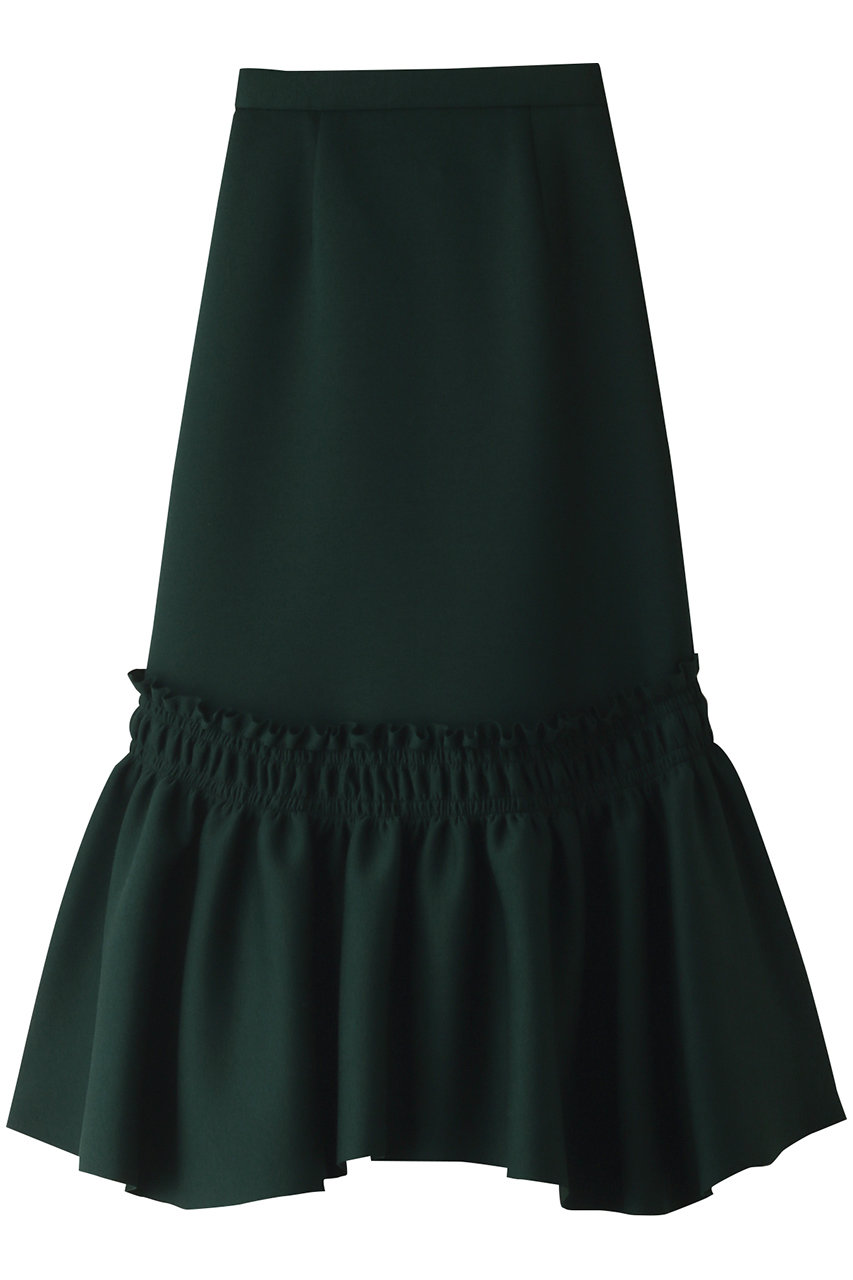 LANVIN en Bleu ダンボールペプラムヘムスカート (グリーン, 38) ランバン オン ブルー ELLE SHOP LANVIN en Bleu ダンボールペプラムヘムスカート (グリーン, 38) ランバン オン ブルー ELLE SHOP