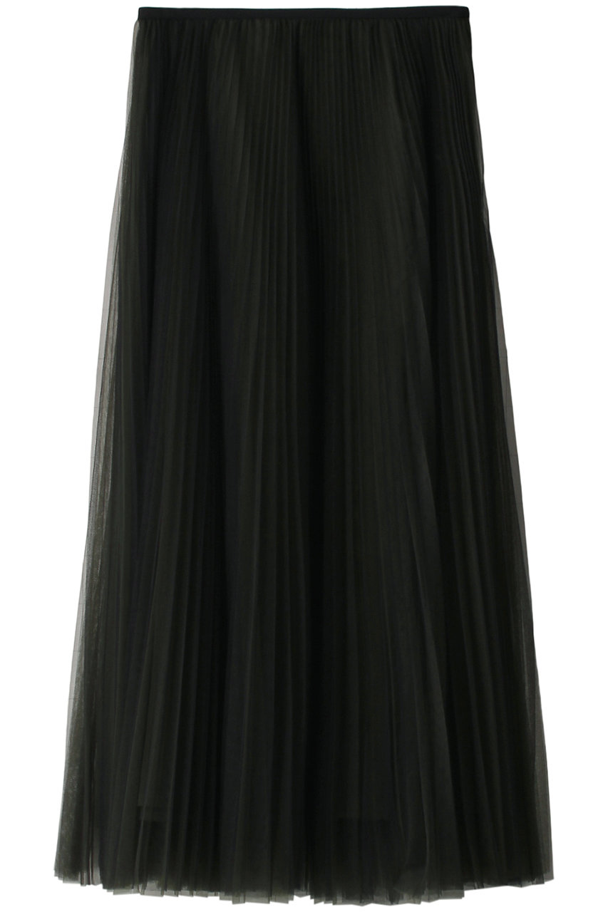 Lanvin En Bleu ランバン オン ブルー チュールプリーツスカート カーキ の通販 Elleshop エル ショップ