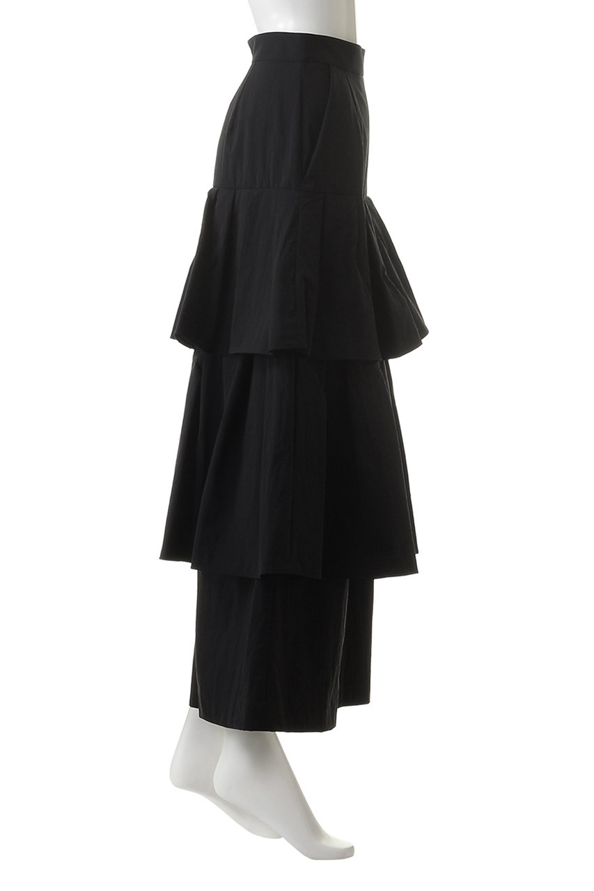 定価27,500円 LANVIN ランバンオンブルー ティアードキュロットパンツ セットアップ対応商品】コットンリップルパンツ | LANVIN en