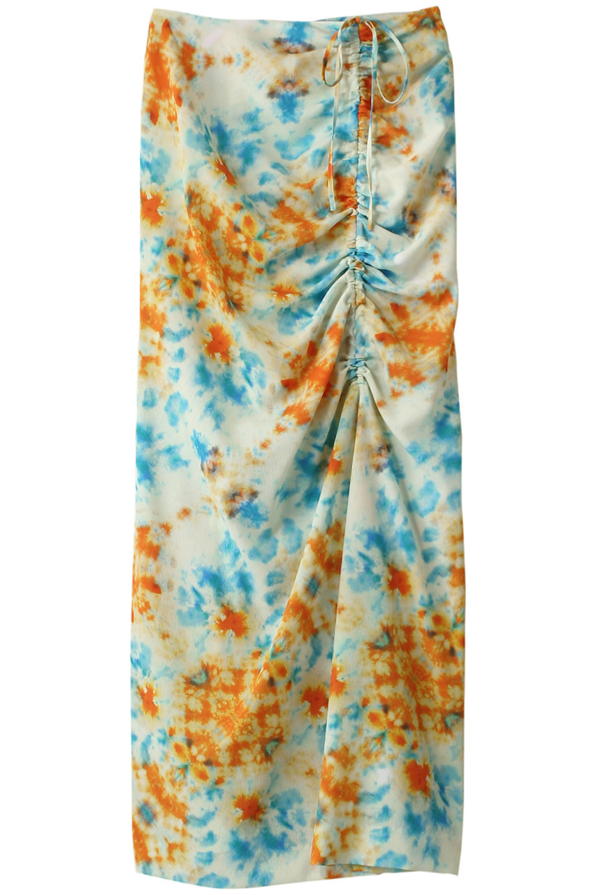 LANVIN en Bleu Kaleidoscopeドロストタイトスカート (オレンジ, 36) ランバン オン ブルー ELLE SHOP LANVIN en Bleu Kaleidoscopeドロストタイトスカート (オレンジ, 36) ランバン オン ブルー ELLE SHOP