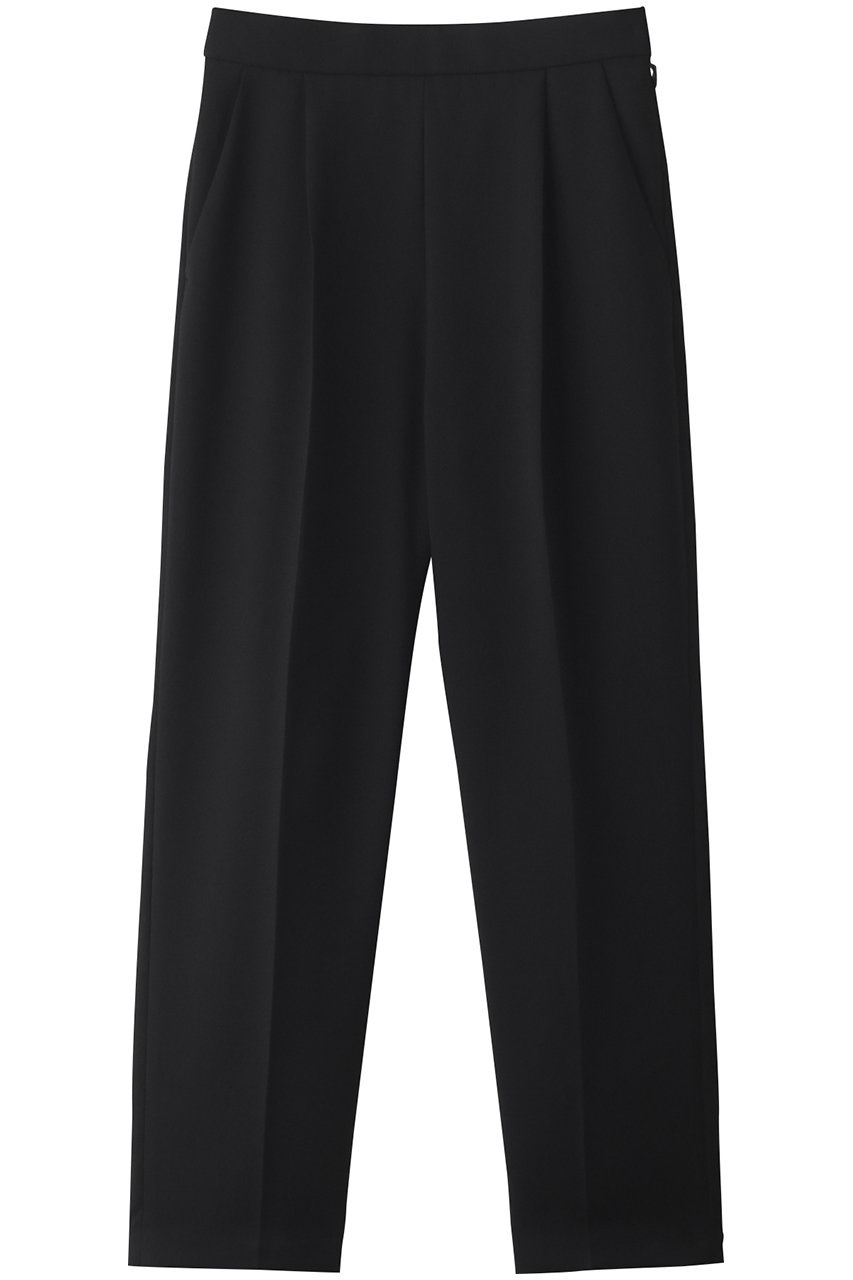 LANVIN en Bleu ウールカルゼテーパードパンツ (ブラック, 38) ランバン オン ブルー ELLE SHOP LANVIN en Bleu ウールカルゼテーパードパンツ (ブラック, 38) ランバン オン ブルー ELLE SHOP