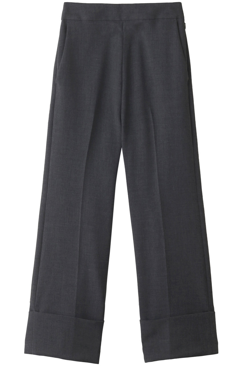 LANVIN en Bleu センタープレスロールアップパンツ (チャコールグレー, 38) ランバン オン ブルー ELLE SHOP LANVIN en Bleu センタープレスロールアップパンツ (チャコールグレー, 38) ランバン オン ブルー ELLE SHOP
