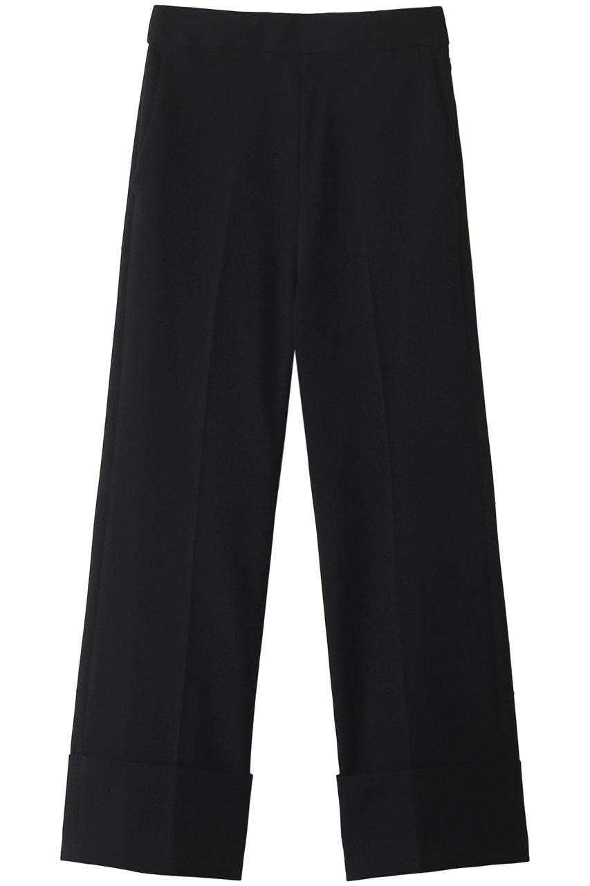 LANVIN en Bleu センタープレスロールアップパンツ (ブラック, 38) ランバン オン ブルー ELLE SHOP LANVIN en Bleu センタープレスロールアップパンツ (ブラック, 38) ランバン オン ブルー ELLE SHOP