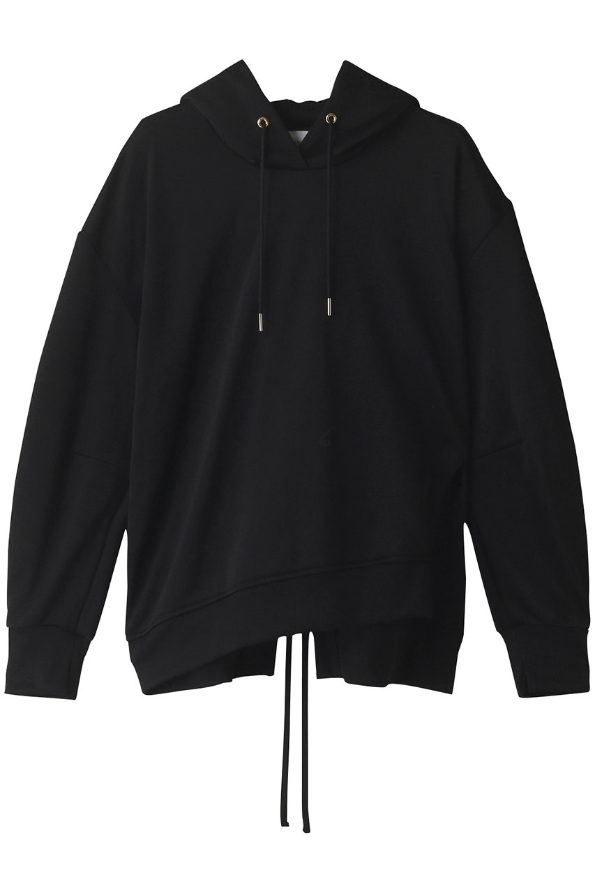 LANVIN en Bleu バックオープンフーディー (ブラック, 38) ランバン オン ブルー ELLE SHOP LANVIN en Bleu バックオープンフーディー (ブラック, 38) ランバン オン ブルー ELLE SHOP