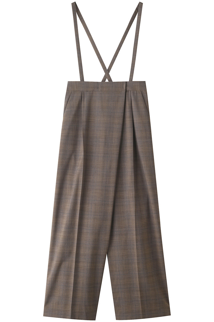 LANVIN en Bleu ライトウールタックワイドパンツ (ブラウン, 38) ランバン オン ブルー ELLE SHOP LANVIN en Bleu ライトウールタックワイドパンツ (ブラウン, 38) ランバン オン ブルー ELLE SHOP