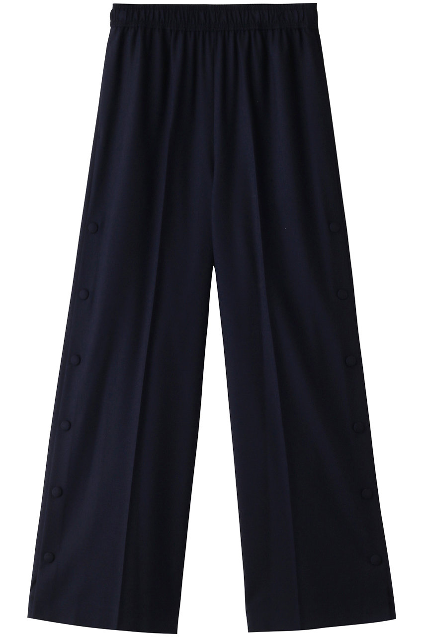 LANVIN en Bleu サイドボタンウエストゴムパンツ (ネイビー, 36) ランバン オン ブルー ELLE SHOP LANVIN en Bleu サイドボタンウエストゴムパンツ (ネイビー, 36) ランバン オン ブルー ELLE SHOP