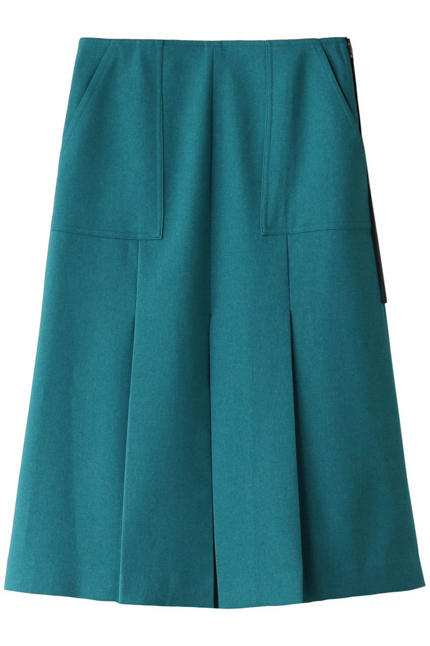 ＜ELLE SHOP＞ LANVIN en Bleu ポケットスカート (グリーン 38) ランバン オン ブルー ELLE SHOP