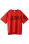 フロッキーロゴプリントＴシャツ ランバン オン ブルー/LANVIN en Bleu レッド