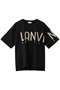 フロッキーロゴプリントＴシャツ ランバン オン ブルー/LANVIN en Bleu ブラック