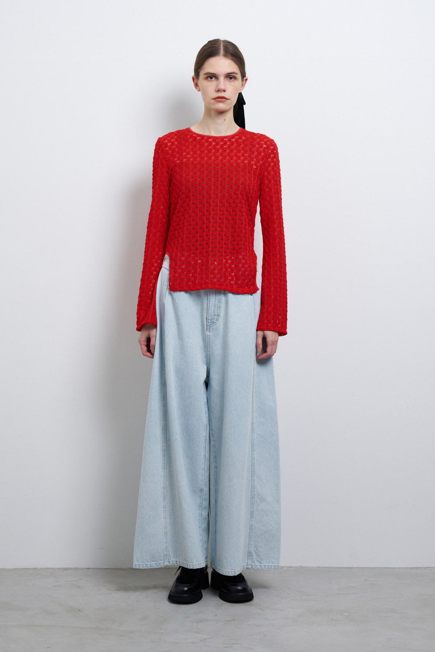 LANVIN en Bleu(ランバン オン ブルー)｜ボリュームワイドデニム