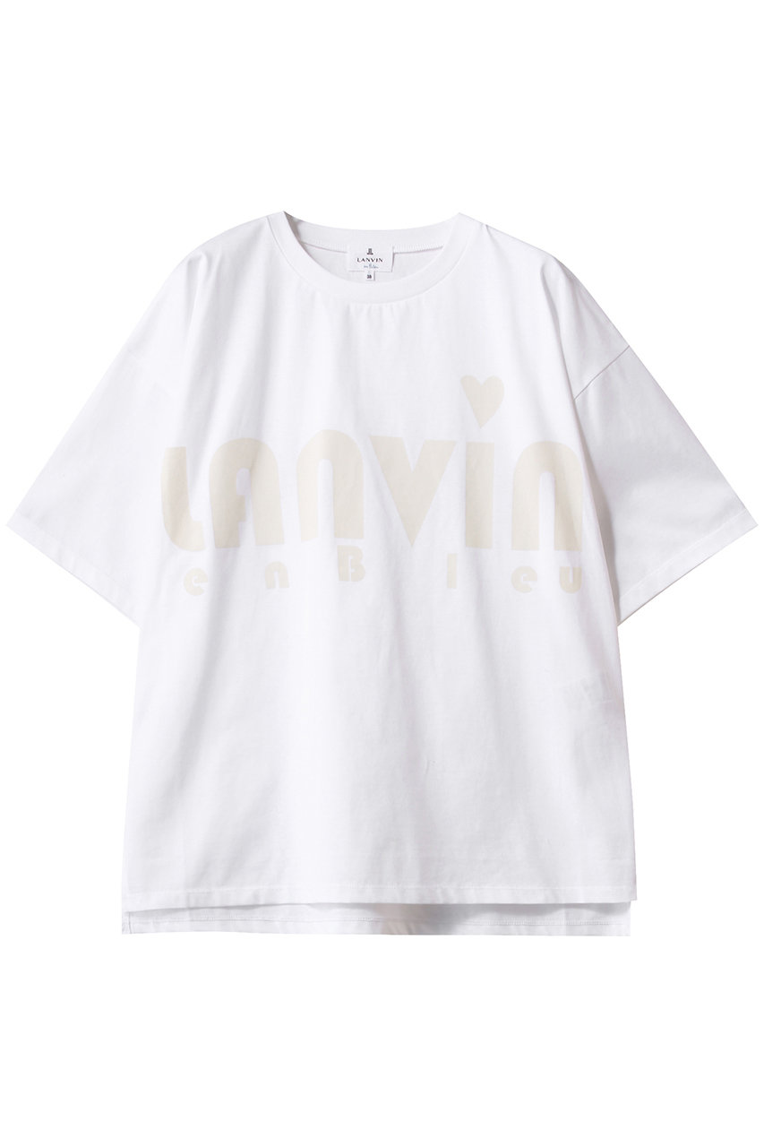 ランバン オン ブルー/LANVIN en BleuのハートロゴプリントＴシャツ(オフ/3534729)