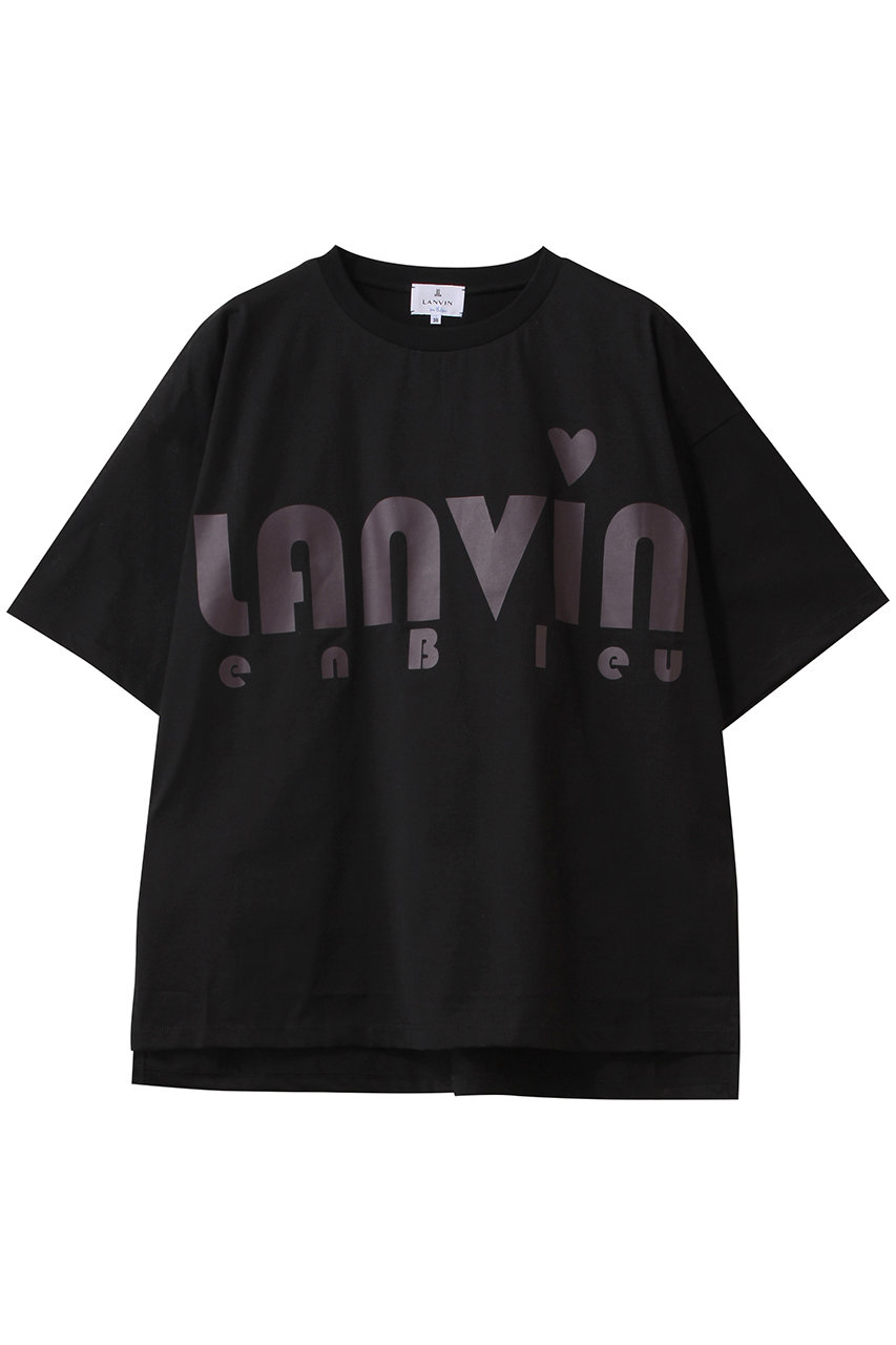 ランバン オン ブルー/LANVIN en BleuのハートロゴプリントＴシャツ(ブラック/3534729)