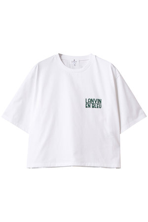 ランバン オン ブルー/LANVIN en BleuのワンポイントロゴＴシャツ(110100/110102)