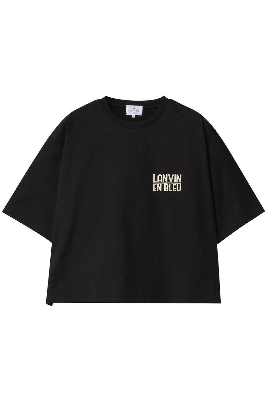 ランバン オン ブルー/LANVIN en BleuのワンポイントロゴＴシャツ(ブラック/3534730)