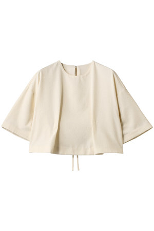 ランバン オン ブルー/LANVIN en Bleuのリングツィードオーバーブラウス(110400/110402)