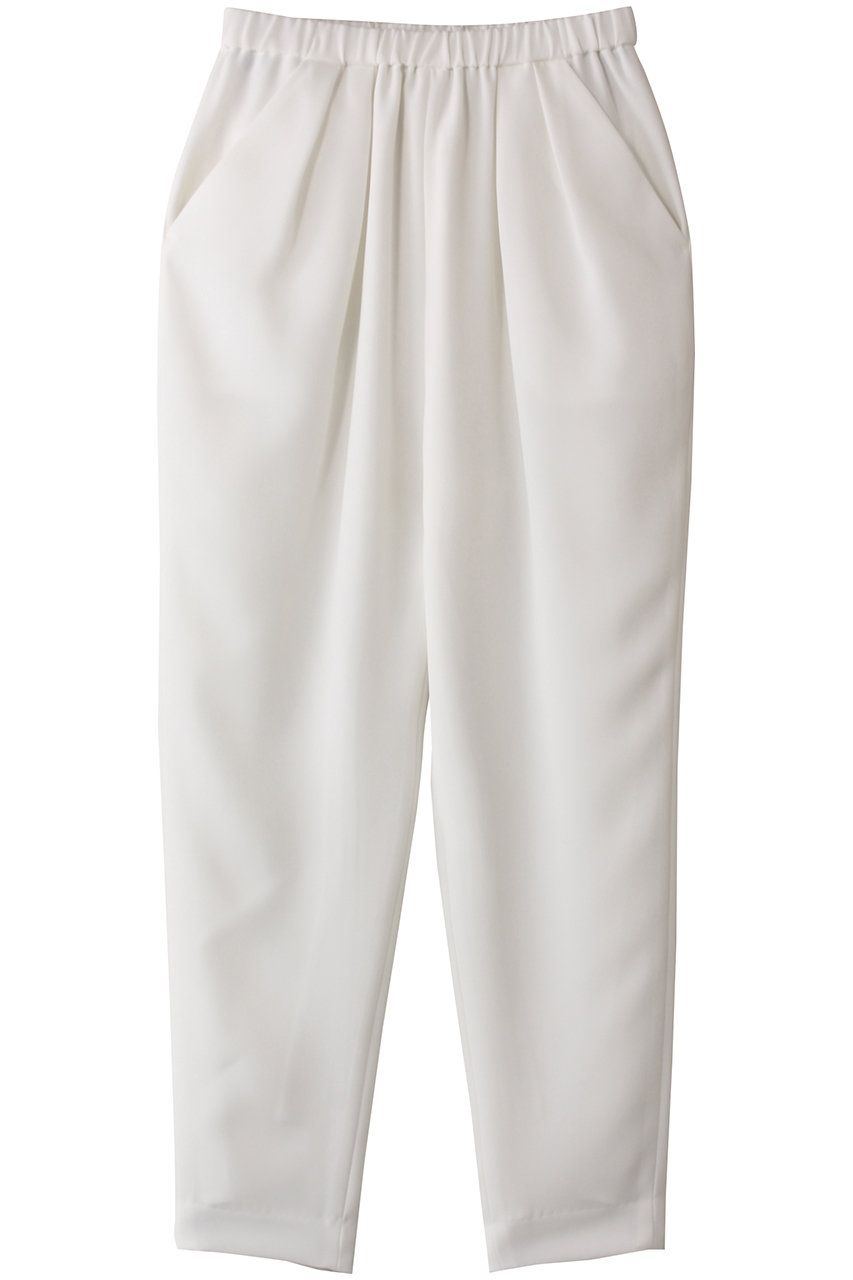 LANVIN en Bleu ペネシャンゴムテーパードパンツ (オフホワイト, 38) ランバン オン ブルー ELLE SHOP LANVIN en Bleu ペネシャンゴムテーパードパンツ (オフホワイト, 38) ランバン オン ブルー ELLE SHOP