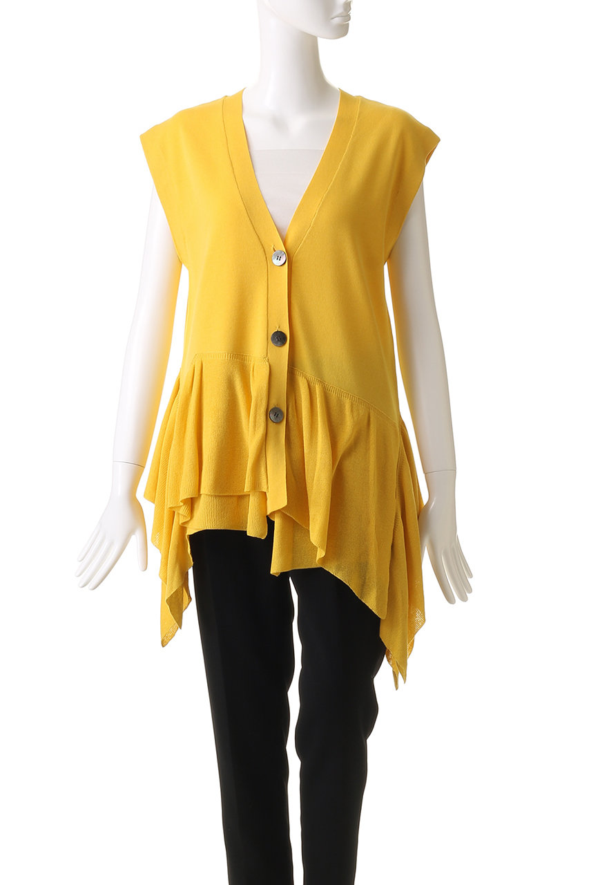 LANVIN en Bleu(ランバン オン ブルー)｜フリルヘムニットベスト