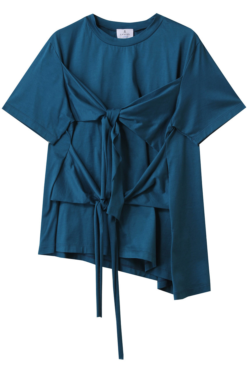 LANVIN en Bleu アシンメノットTシャツ (ブルー, 38) ランバン オン ブルー ELLE SHOP LANVIN en Bleu アシンメノットTシャツ (ブルー, 38) ランバン オン ブルー ELLE SHOP
