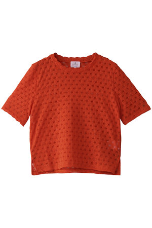 2024-25AW　ランバンオンブルー　クロップドカットソー　ダンボール　ポンチ 2024-25AW ランバンオンブルー クロップドカットソー ダンボール