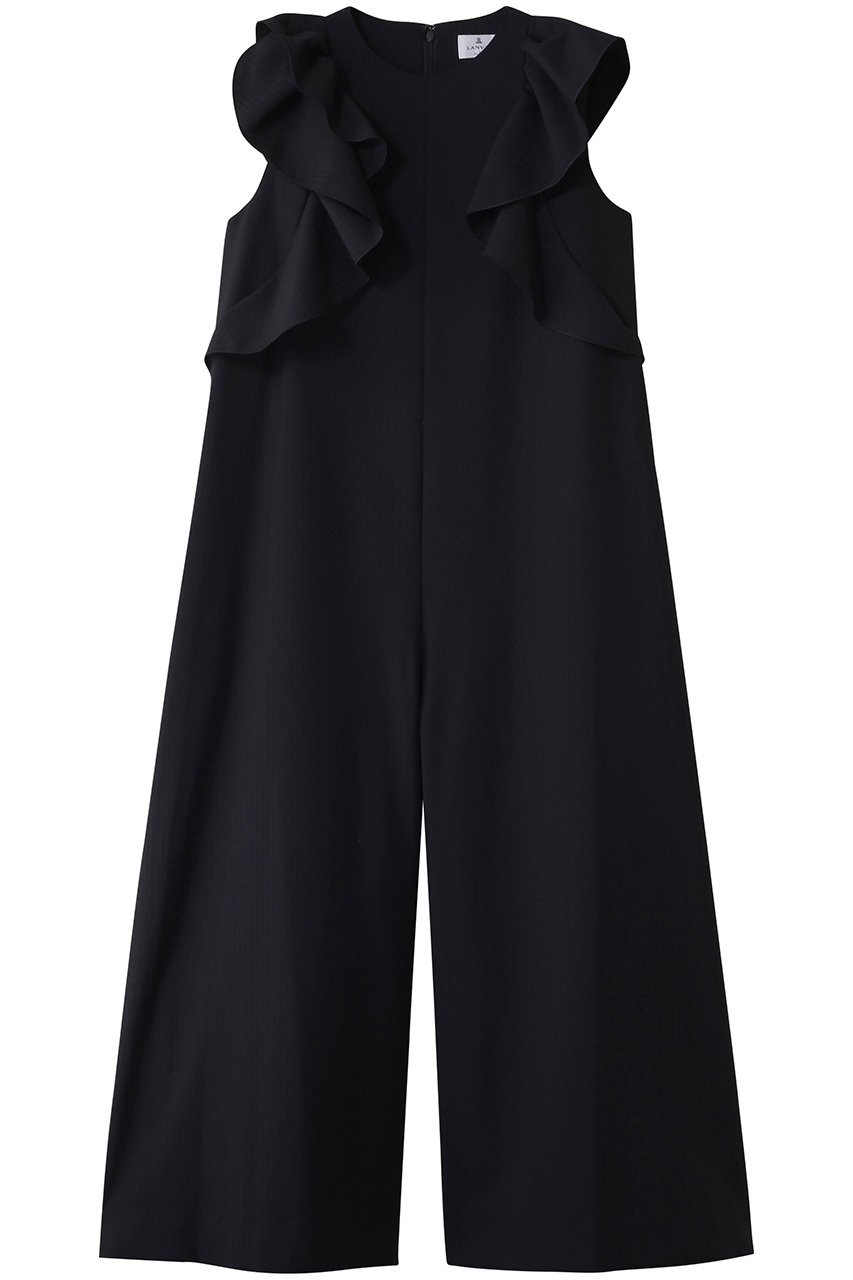 LANVIN en Bleu サマーウールフリルコンビネゾン (ネイビー, 36) ランバン オン ブルー ELLE SHOP LANVIN en Bleu サマーウールフリルコンビネゾン (ネイビー, 36) ランバン オン ブルー ELLE SHOP