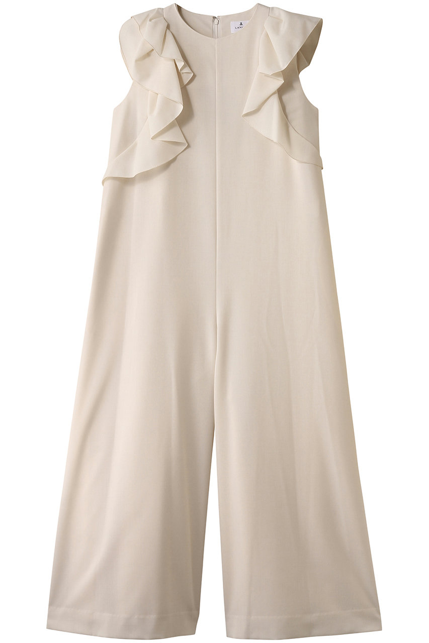 LANVIN en Bleu サマーウールフリルコンビネゾン (オフ, 38) ランバン オン ブルー ELLE SHOP LANVIN en Bleu サマーウールフリルコンビネゾン (オフ, 38) ランバン オン ブルー ELLE SHOP