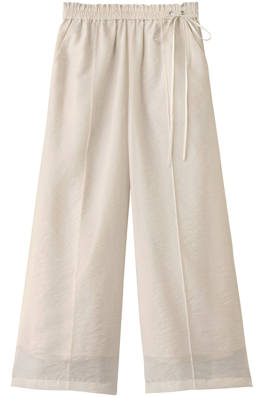 LANVIN en Bleu シアーオーガンジーレイヤードパンツ (オフ, 36) ランバン オン ブルー ELLE SHOP LANVIN en Bleu シアーオーガンジーレイヤードパンツ (オフ, 36) ランバン オン ブルー ELLE SHOP