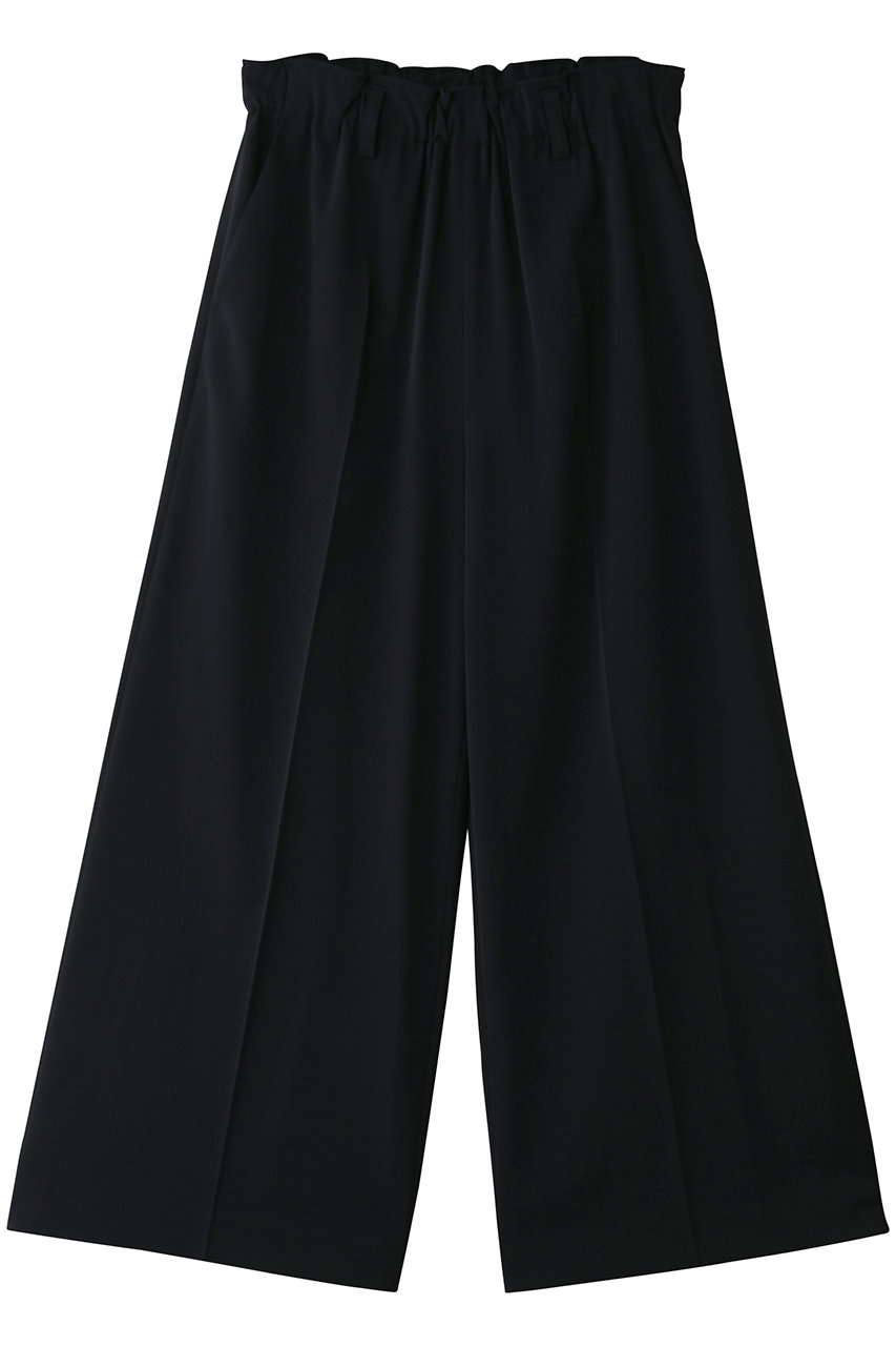 LANVIN en Bleu ドライポリエステルゴムワイドパンツ (ネイビー, 36) ランバン オン ブルー ELLE SHOP LANVIN en Bleu ドライポリエステルゴムワイドパンツ (ネイビー, 36) ランバン オン ブルー ELLE SHOP