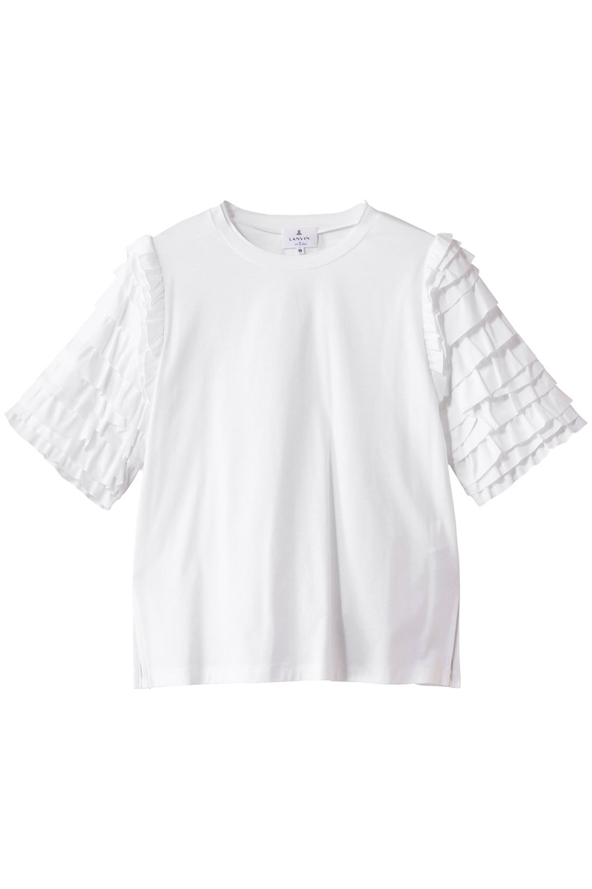 LANVIN en Bleu フリルスリーブカットソー (オフ, 38) ランバン オン ブルー ELLE SHOP LANVIN en Bleu フリルスリーブカットソー (オフ, 38) ランバン オン ブルー ELLE SHOP