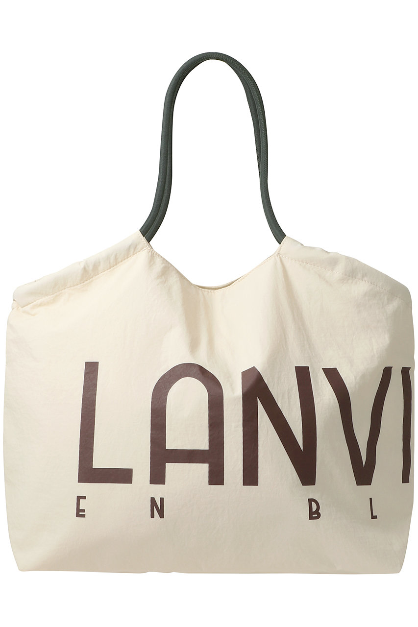 LANVIN en Bleu ロゴドロストトートバッグ (オフ, F) ランバン オン ブルー ELLE SHOP LANVIN en Bleu ロゴドロストトートバッグ (オフ, F) ランバン オン ブルー ELLE SHOP