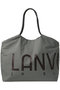 ロゴドロストトートバッグ ランバン オン ブルー/LANVIN en Bleu グレー